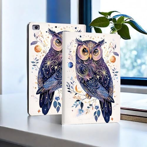 for Microsoft Surface Pro X/Pro X Plus-13 2019/2020/2021/2024 Tablet Case,Auto Wake/Sleep,Adjustable Stand Protective Cover - Cute Owl