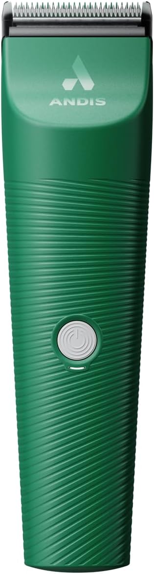 Andis 79085 Vida 5-in-1 Cordless Adjustable Blade Pet Hair Clipper, 11-Piece Kit, Non-Slip Design, Slim Profile, Versitile Fit, Grooming, Green