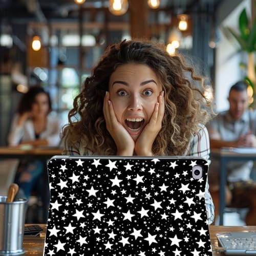 for Microsoft Surface Pro X/Pro X Plus-13 2019/2020/2021/2024 Tablet Case,Auto Wake/Sleep,Adjustable Stand Protective Cover - Star Pattern
