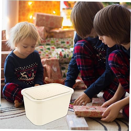 COHEALI Clear Storage Box with Lid Transparent Pet Book Organizer for Bathroom Pantry and Office Versatile Container for Toys Makeup Snacks and More