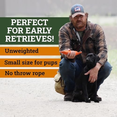 DogBone Firehose Dog Bumper for Hunting & Sporting Dog Training - Perfect Floating Dummy for Water Retrieving & Fetch - Ideal Canvas Alternative for Puppies or Adult Retrievers & Includes Throw Loop