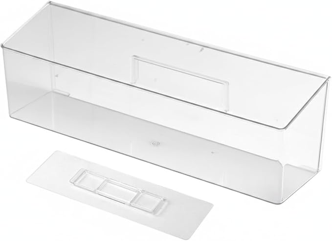 Multipurpose Clear PET Storage Box with Dividers, Versatile Organizer for Drawers, Vanities, and Desktops (1 Piece)