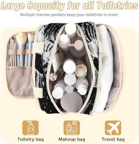 Funny Cat Travel Toiletry Bag for Women