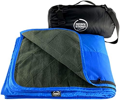 DOWN UNDER OUTDOORS Waterproof 350 GSM Fleece or Sherpa Stadium Blanket