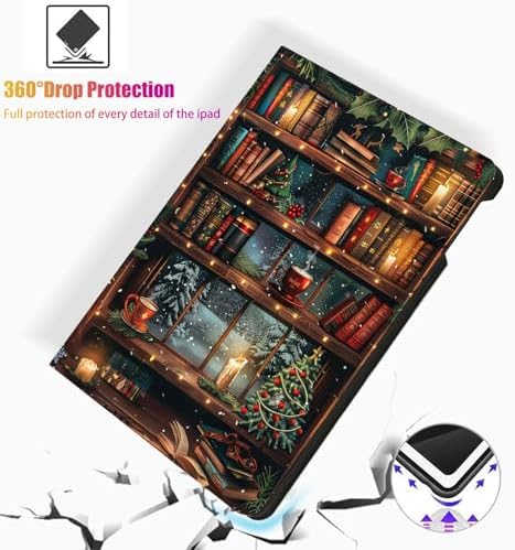 for Samsung Galaxy Tab A 8.0 2019 Model T290/T295 Tablet Case,Auto Wake/Sleep,Adjustable Stand Protective Cover - Bamboo Ink Painting