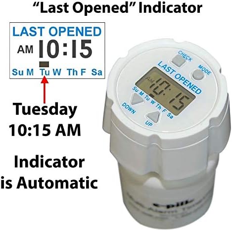e-Pill TimeCap – Smart Pill Bottle Cap with Last Opened Time Stamp & Up to 24 Daily Alarms (1)