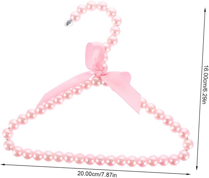 Mini Hanger for Pet Clothing Pearl Hanger Decorative for Dog Portable Pet Garment Rack