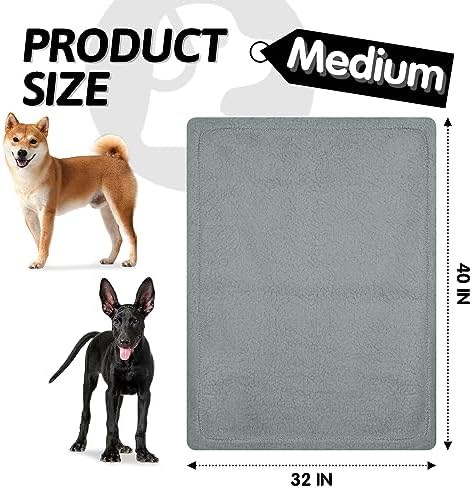 furrybaby Pet Blanket, Soft Warm Sherpa Fleece Bed Blanket for Small Pets
