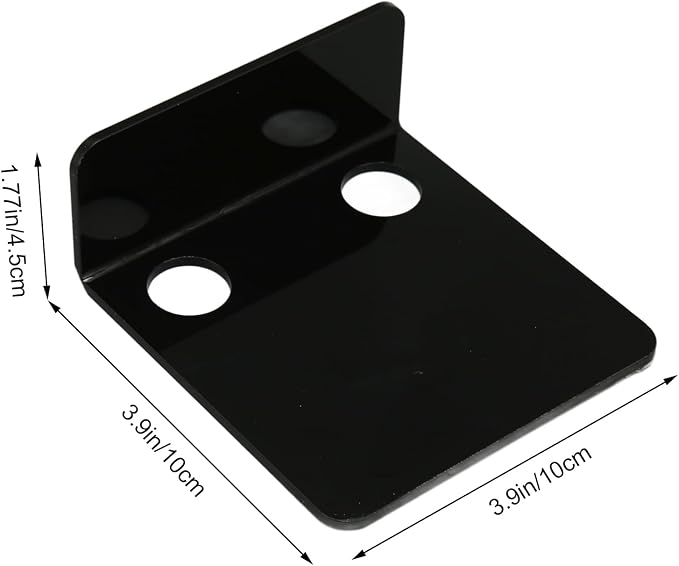 Aramox Acrylicistic Acrylic Shelf Small Monitoring Wall Cameras Wall Shelf for Cameras and Baby Monitor in Offices and Garages (Black)