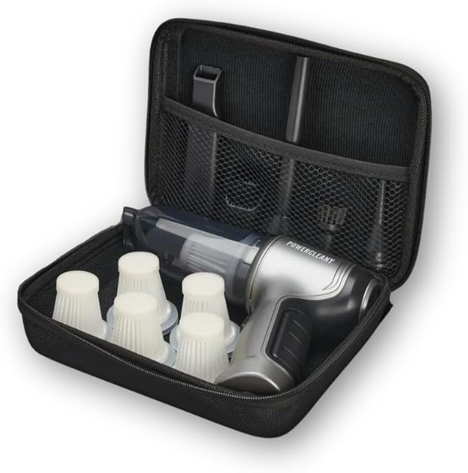 Vacuum Cleaner Storage Organizer Bag - Multi-Functional EVA Case for Auto Vacuum, Inflatable Pump & Accessories | Portable Pet Hair-Resistant Design
