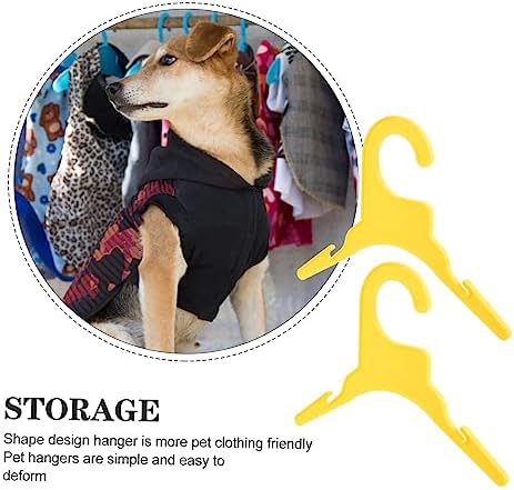 10pcs Non Skid Pet Clothes Hangers for Dog Cat Apparel Durable Design to Prevent Deformation for Organizing Pet Clothing