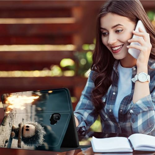 for Samsung Galaxy Tab A 10.1" 2016 SM-T580/T585/T587 Case | Slim Leather Smart Cover with Multi-Angle Anti-Slip Stand [Auto Wake/Sleep] Shell for Women Men - Flame Pet