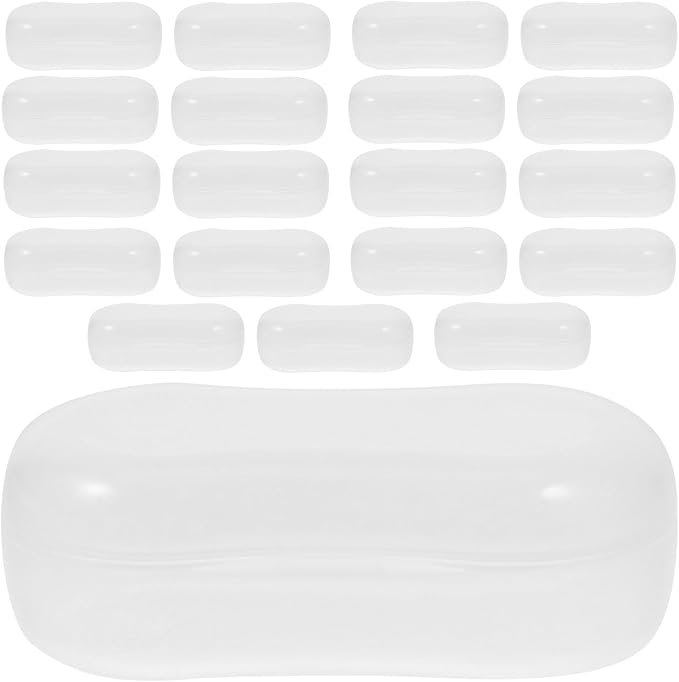 SHINEOFI 20pcs Pet Toothbrush Storage Box with Finger Toothbrush Case Portable Dustproof Pp Material Dog and Cat Tooth Finger Wipes Organizer for Travel and Home Use