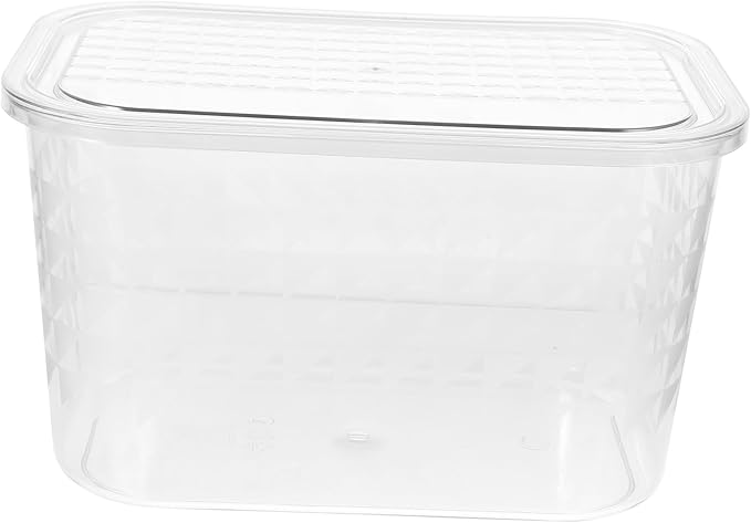 Uonlytech Clear Desktop Book Storage Container with Lid Pet Organizer Box for Makeup Clothes and More for Home and Office Use