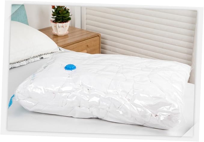 5Pcs Vacuum Storage Bags Space Saver 50x70cm PET and PE | Foldable Organizing Storage, Vacuum Compression for Curtains and Quilts, Room Saving Sealed Packing Set