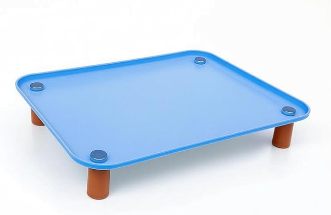 Industrial Dish Elevated Cat Feeder Tray Pet Bowl Stand Raised and Water Organizer Easy Cleaning Surface Suitable for Cats Small Dogs Daily Feeding, Color to 2