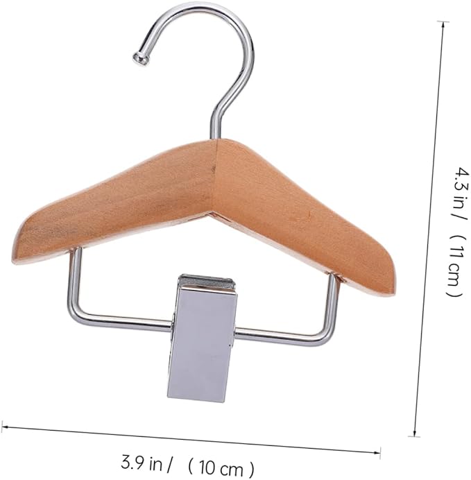 LIOOBO 2pcs Skirt Hangers Clips for Dogs Pet Clothing Hanger Puppy Apparel Clip Garment Hanging Rack Compact