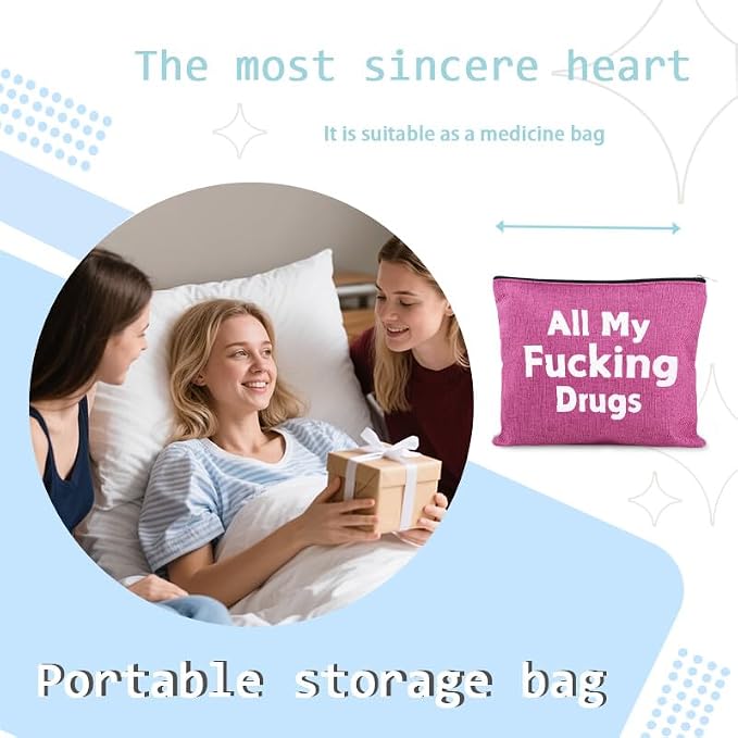 Sisadodo Charging Cable Organizer Travel Bag Toiletry Makeup Cosmetic Bags Medicine Med Toiletry Bag Pouch Diabetic Gifts Bags