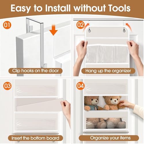 Over The Door Organizer Storage behind Door Hanging Organizer for Nursery