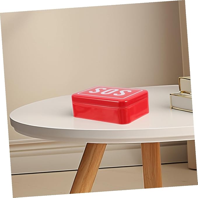 Emergency Mini Container Case Aid Metal Medicine Box Organizer Bag for Travel Outdoor Pet Supplies