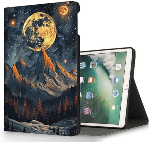 for Microsoft Surface Pro 8-13" 2021 Tablet Case,Auto Wake/Sleep,Adjustable Stand Protective Cover - Starry Mountain