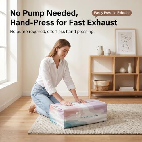 No Pump Vacuum Storage Bags,2026 New Large Vacuum Storage Compression Bags,3D Vacuum Storage Bags For Clothes(3PCS,L)