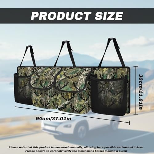 Camouflage Car Trunk Organizer Hanging Car Back Seat Storage Bag Foldable Automotive Interior Accessories Suitable Most Sedans SUV Jeep Trucks Van