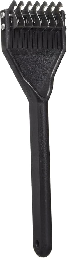 Mars Coat King Dematting Undercoat Grooming Rake Stripper Tool for Dogs and Cats, Stainless Steel with Plastic Handle, Made in Germany, 7-Blade Coarse