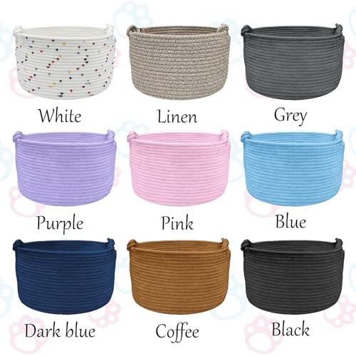 Personalized Dog Toy Basket Custom Pet Toy Storage Bin Customized Puppy Gifts Decoration Organizer for Living Room