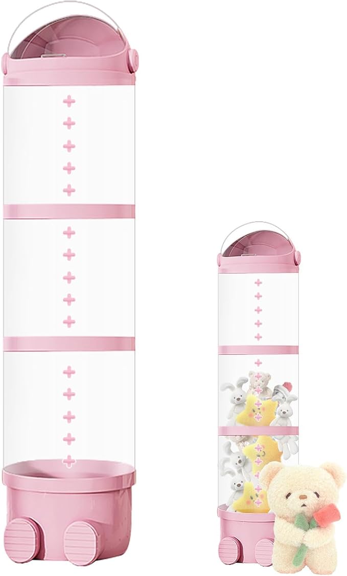 Plush Storage Tube Transparent | Kids Plush Doll Clear Storage Tube for Plush Toy Display Storage Organizer Kids Room Nursery Playroom Home Decor Soft Toy