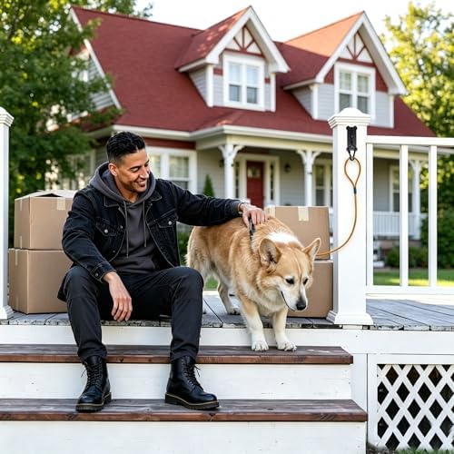 ESPETS Dog Black Tie Out Wall Hook Anchor, Secure Dog Leash Holder