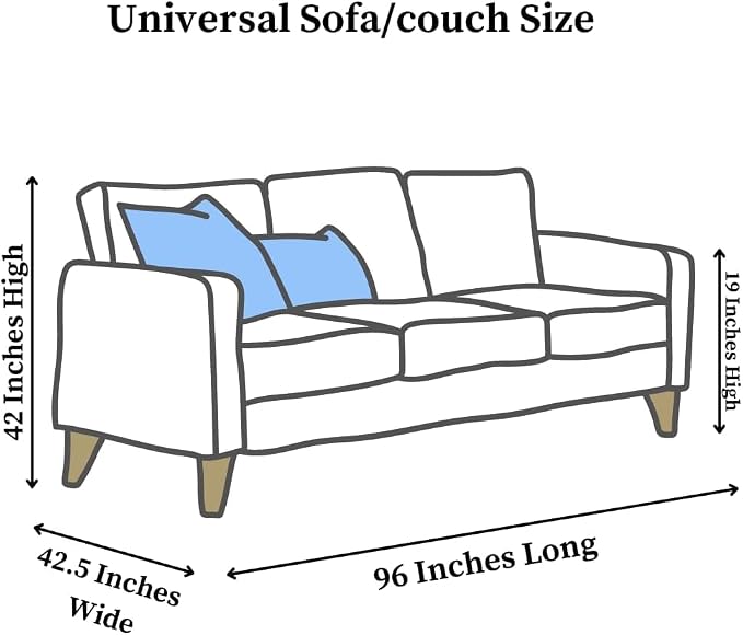 Evelots Clear Vinyl Couch Cover, Waterproof 3-Seat Sofa Protector | Heavy-duty vinyl protects 3-seat sofas from pet claws, stains, dust and spills; ideal for everyday use, moving and storage.
