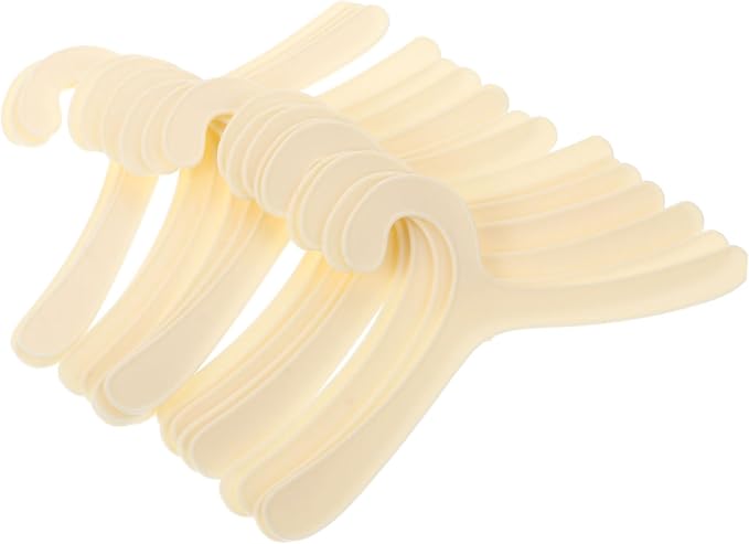 Hemobllo 20pcs Pet Clothing Hangers Plastic Dog Apparel Hanger Rack Puppy Apparel Storage