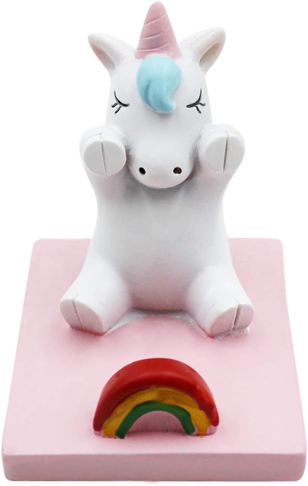 Cute Unicorn Cellphone Holder Stand Animal Smartphone Desk Holder for All Mobile Phones Cute Phone Stand Desk Ornament
