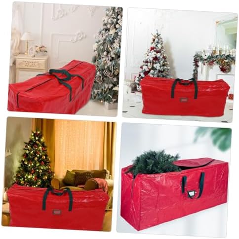 Large Christmas Tree Storage Bag with Handles Organizer for Holiday Storage Lightweight Design Easy to Carry Pouch for Xmas Tree and Seasonal Items