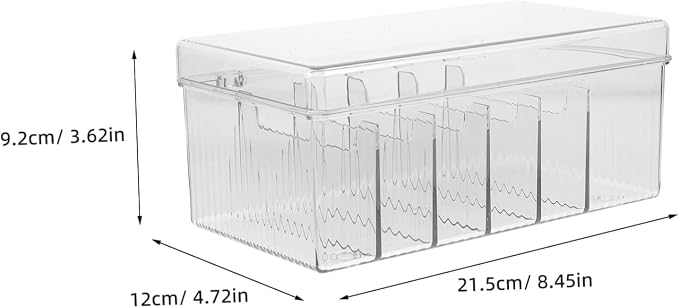 NUOBESTY Multi-compartment Cable Storage Box Cord Organizer for Efficient Pet Material for Chargers and Accessories