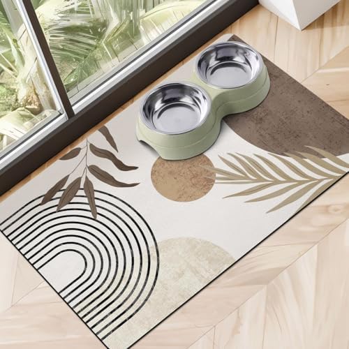 Dog Food Mats for Floors, Absorbent Dog Bowl Mat for Food and Water Dispenser, Quick Dry Cat Food Mat Pet Supplies