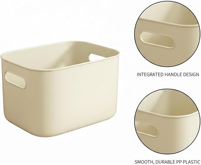 Dog Shaped Storage Bin with Lid and Handle, Decorative PP Plastic Organizer Box for Home, Office, and Craft Supplies