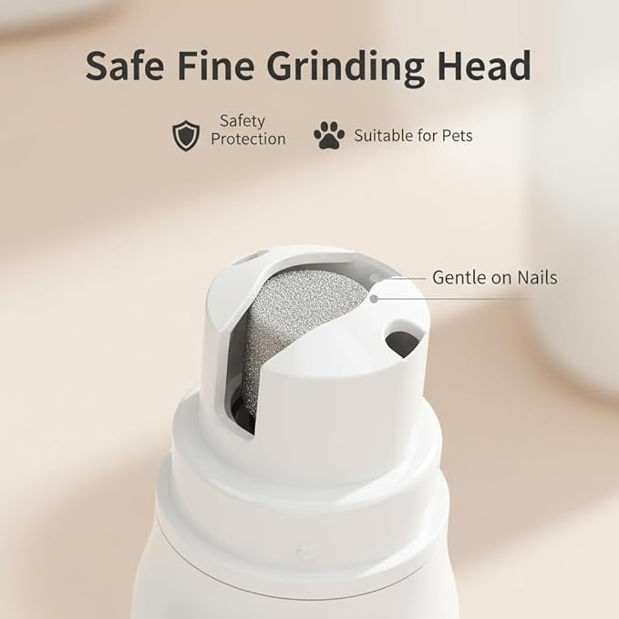 Dog Nail Grinder Quiet Safe Pet Nail Trimmers Professional Dog Nail Clipper Grooming Tools for Small Medium Large Dogs & Cats with 3 Speeds & LCD Screen