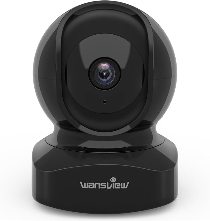 wansview 2K Indoor/Pet Cameras for Home Security, 2.4G WiFi Only, Q5 3MP B