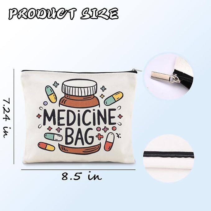 Sisadodo Charging Cable Organizer Travel Bag Toiletry Makeup Cosmetic Bags Medicine Med Toiletry Bag Pouch Diabetic Gifts Bags