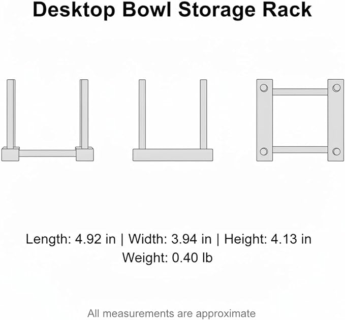 Organize Round Pet Bowls Vertically with This Compact Desktop Storage Rack, Multicolor PET Stand for Feeding Areas