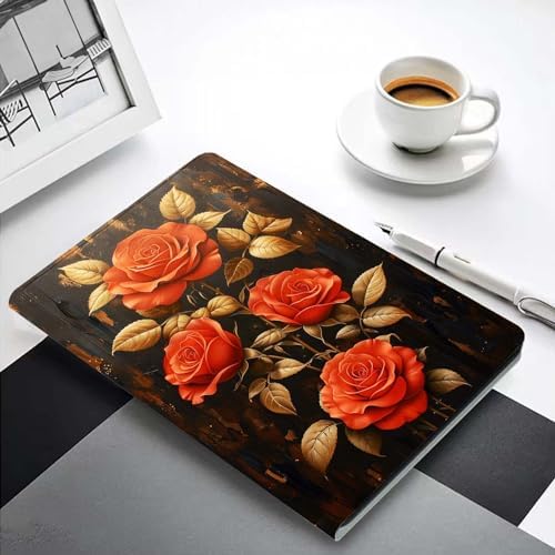 for Samsung Galaxy Tab A7 10.4" 2020 Tablet Case,Premium Leather Folio Stand Auto Wake/Sleep,Multiple Viewing Stand,Vintage Rose