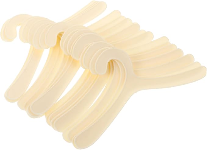 POPETPOP Dog Clothing Hanging Rack 20pcs Pet Clothes Hangers Plastic Storage Rack