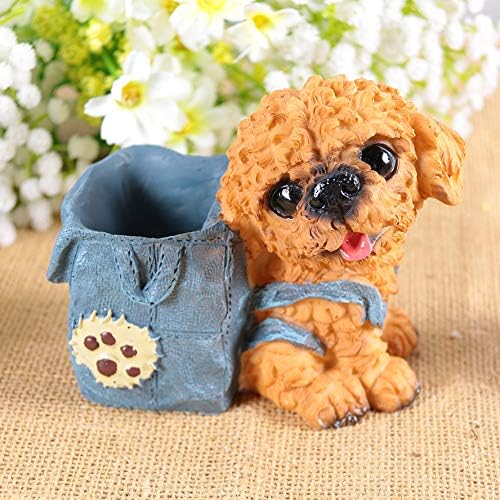 Puppy Dog Pencil Holder Pet Pen Cup Desk Organizer Poodle
