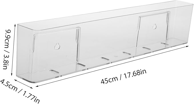 2 Pcs Wall Mounted Clear Bookshelf for Kids Floating Book Display Shelf for Nursery and Bedroom Ideal for Organizing Picture Books Magazines and Toys Space Saving