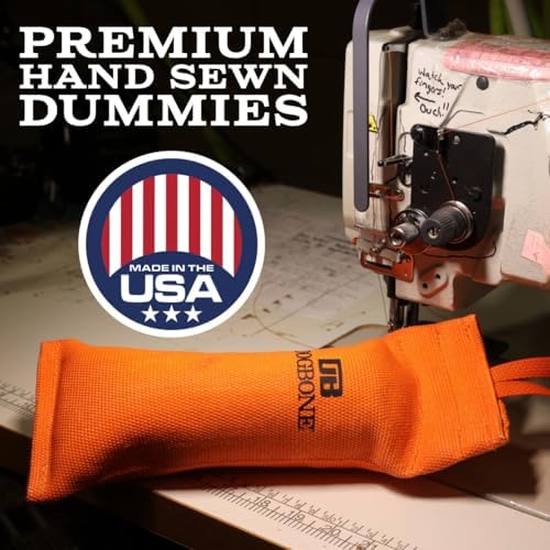 DogBone Firehose Dog Bumper for Hunting & Sporting Dog Training - Perfect Floating Dummy for Water Retrieving & Fetch - Ideal Canvas Alternative for Puppies or Adult Retrievers & Includes Throw Loop