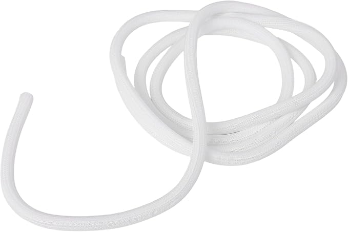 118.11 inch Self-Retracting Cable Sleeve, Fire-Resistant Wire Organizer for Home Office, Tangle-Free Cord Protector Against Pets Chewing, Black(White)