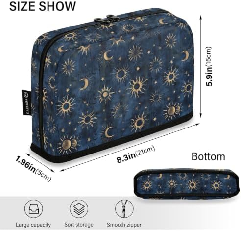 Celestial Suns Moons Stars Pencil Case for Kids Girls Boys | Large Pencil Pouch Pen Bag Holder with Big Capacity