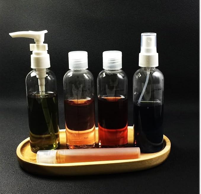Clear Travel Toiletry Bag TSA Approved Toiletry Cosmetic Bags Men Women & Travel Bottles set for Toiletries TSA Approved Travel Bottle 3.4 oz Leak Proof Refillable & Travel Containers for Toiletries